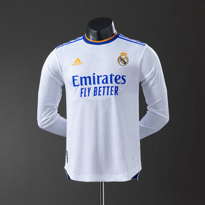 Real Madrid 21-22 home kit long sleeve