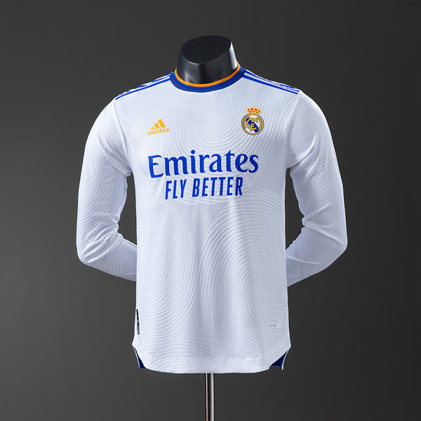 Real Madrid 21-22 home kit long sleeve