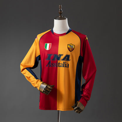 Roma 01-02 home kit long sleeve
