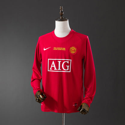 Manchester United 07-08 home kit long sleeve PRIME SHIRT