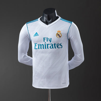 Real Madrid 17-18 home kit long sleeve