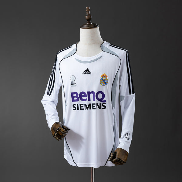 Real Madrid 06-07 home kit long sleeve