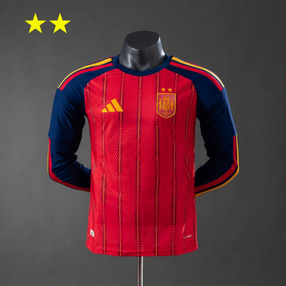 Spain 2026 home kit long sleeve WorldCup winners