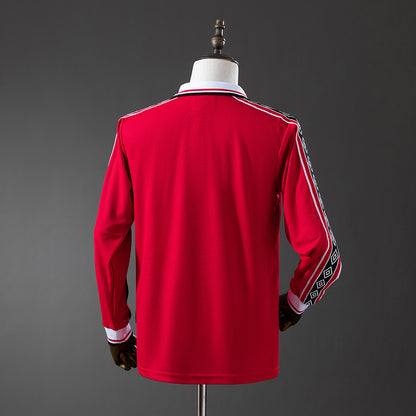 Manchester United 98-99 home kit long sleeve