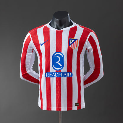 Atlético Madrid 25-26 home kit long sleeve